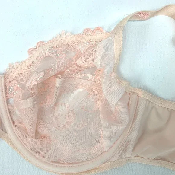 Lise Charmel Rose Lace Unpadded 3-Part Full Figure Bra 32G NWT - Picture 12 of 15